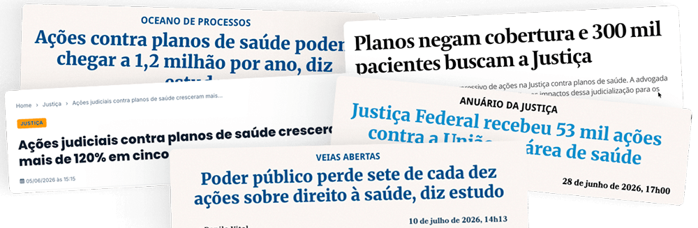 Notícias sobre ações contra planos de saúde
